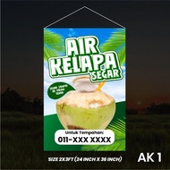 Bunting Niaga Coconut Water Roadsides, Bunting Coconut Water