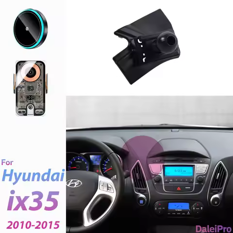 For 2010-2015 Hyundai IX35 ix35 Car Phone Holder Wireless Charger Magsafe Holder Auto Clamping Stron