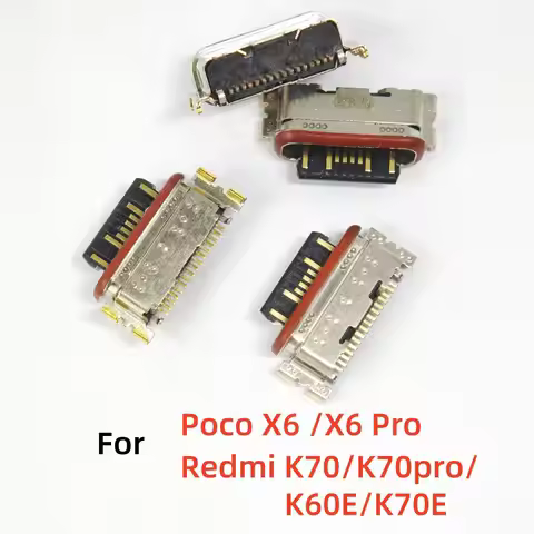 2-10Pcs Type C USB Charging pin Port Dock Plug Connector Socket For Xiaomi Redmi K70/K70 Pro/K60E/K7