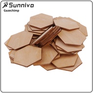 00/200 Pieces Charming Hexagon Shaped Wood Cut Wooden