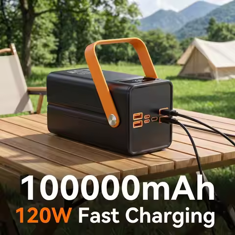 100000mAh Laptop PowerBank 50000mAh 120W Fast Charging Portable Large Battery Capacity Power Station