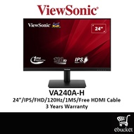 VIEWSONIC VA240A-H ( VA240AH ) 120Hz / VA24G1-H ( VA24G1H ) 144Hz LCD Computer Monitor (24" /FHD /IP