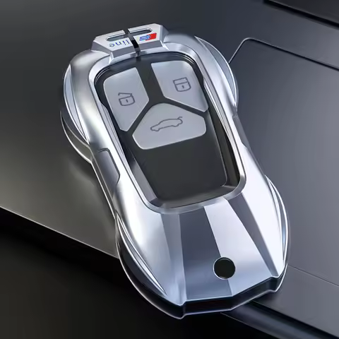 Boutique Fashion Car Key Case Cover Zinc Alloy Car Key Shell Keychain for AUDI A3 A4 A5 A6 A7 A8 S4 