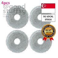 [SG FREE 🚚]4pcs Mop cloth compatible Xiaomi m30 x20 max x20 pro D102GL D109GL H40 D101CN robot vacuu