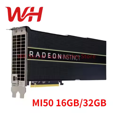 for AMD Radeon Instinct MI50 16GB 32GB HBM2 Accelerator GPU Graphics Card for Machine Learning HPC A