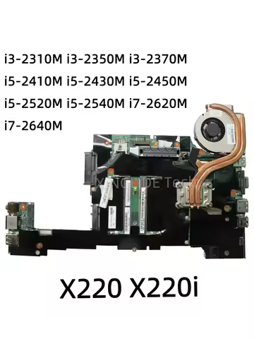 For Laptop Lenovo ThinkPad X220 X220i Motherboard I3I5-2th I5-2410M I5-2520M I5-2640M I7-2620M I7-26