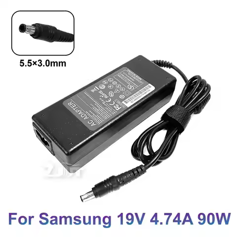 19V 4.74A 90W 5.5*3.0mm AC Power Laptop Adapter For Samsung P40 P50 P55 P60 P200 P210 Q460 R439 R410