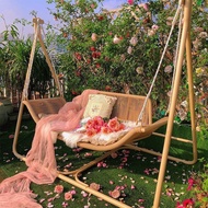 Red Sandalwood Outdoor Swing Garden Swing Chair Hanging Chair