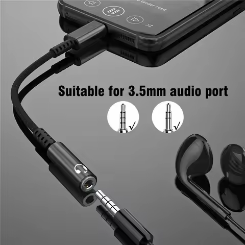 Type C To 3.5mm Aux Adapter USB Type-c 3 5 Jack Audio Cable Earphone Converter for Sumsang Xiaomi Re