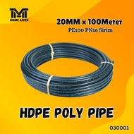 CS "SIRIM" 20MM PN16 PE100 100METER HDPE Poly Pipe Poly Paip /Poly Pipe High Quality(Buatan Malaysia