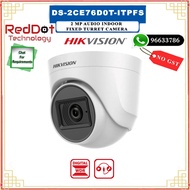 HIKVISION DS-2CE76D0T-ITPFS 2MP Audio Indoor Fixed Turret Camera (Local SG Seller)