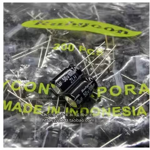 Takefast RUBYCON ZLh 50V100UF 8x11.5MM electrolytic capacitor 100uf 50v ZLh 100uF/50V high frequency