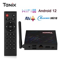 Vhsi TANIX TX68 12สมาร์ททีวี AV1 Allwinner H618 6 4K HD 2.4G & 5G กล่องรับสัญญาณ2G16G Wifi 4G3กล่องส