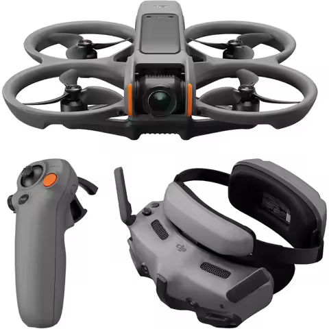 DJI Avata 2 Fly More Combo (1 Battery), 4K FPV Drone, Goggles 3 & Motion Controller, Built-In Propel