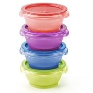 TUPPERWARE ONE TOUCH BOWL (4) 400ML