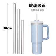 [1264 People Collection] 30cm Lengthened Heat-Resistant Glass Straw STANLEY Suitable for Icemaster C