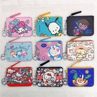 Women's Card Wallet Sanrio Coin Pouch With Keyring Coin Purse Ezlink Card Holder Snoopy Alliance Dor
