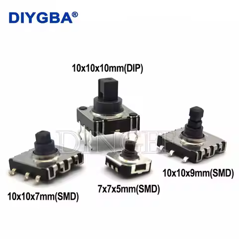5PCS DIP SMD 5 Five way Switch Multi-direction Switch Touch Reset Key 10*10*10 MM Pin Multi directio