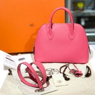 全新HERMES BOLIDE 25 W 唇膏粉8W EPSOM皮/銀扣 H082798CK #BRAND NEW #香榭站正品