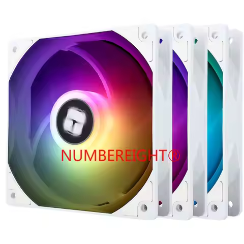 New Cooler Fan Cooling For Thermalright TL-C12CW-S TL-C12C-S TL-C12C X3 12CM Chassis Colorful White 