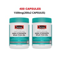 Swisse Ultiboost Odourless High Strength Wild Fish Oil 1500Mg 400 Capsules (EXP:02/2027) Familys Cho