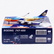 ※ ※ ※ SQ Wings 1: 200 Alloy Airplane Model Singapore B747-400 9V-SPK Seven-Color Bird Lapel