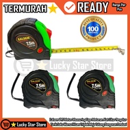 HIJAU Ealsem 7.5 Meter Measuring Tape Meter Measuring Tool Pull Color Black Green Yellow Wood Measur