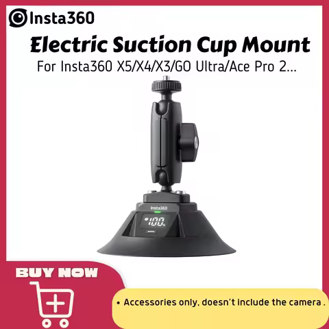 Insta360 Electric Suction Cup Mount Car Filming Holder Stabilizer For Insta 360 X5 X4 Air X3 Go Ultr