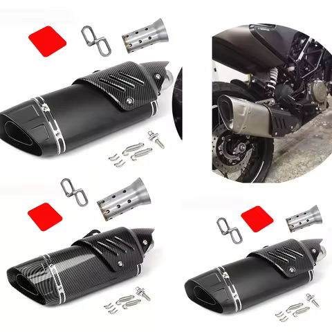 51MM caliber universal stainless steel motorcycle modified exhaust pipe tail section for Yamaha MT07