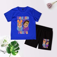 Bộ Quần Áo Trẻ BLIPPI ART Cotton Xịn 4 Chiều Quần Xẻ Túi Từ 7kg đến 32kg 4 Màu Hình In Bé Thích Bộ Q