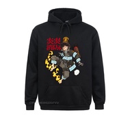 Firefighter Men's Hoodies Fire Force Anime Novelty Tees Round Neck Hoodie Cotton Harajuku Camisas Hombre