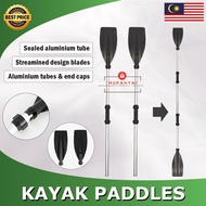 Boat kayak paddle Dayung sampan kayak bot ABS aluminum canoe rafting detachable oars Lightweight Stu