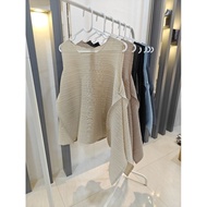 ROSCHE PLEATED SLEEVELESS BLOUSE - PREMIUM BANGKOK BANGKOK BLOUSE/ WOMEN'S PLEASE TOP/ WOMEN'S BLOUS