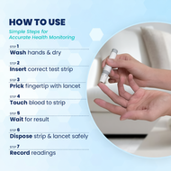 ISAW 4-dalam-1 Meter Glukosa, Kolesterol, Hemoglobin & Asid Urik | Multifunctional Health Meter
