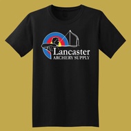 Lancaster Archery Bow Crossbow Logo Black Tshirt cotton