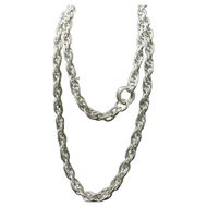 純銀925麻花男性鎖鏈項鍊2尺5MM佛牌項鍊 單色 60cm