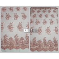 Lace Manik (Soft Pink) / Lace Fabric for Baju Pengantin Dress Bajunikah