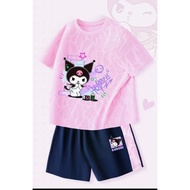 Kid's fashion Sanrio Kuromi cute little girl casual outfit