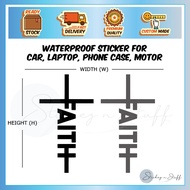Faith Cross Jesus Love Sticker Bible Gospel Church Hope Waterproof Car Motor Laptop Desktop Helmet L