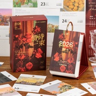 Journal GO A Bunch of Love Poems 365 Days Desk Calendar 2026 Ins Style Literary Scenery Artistic Sta