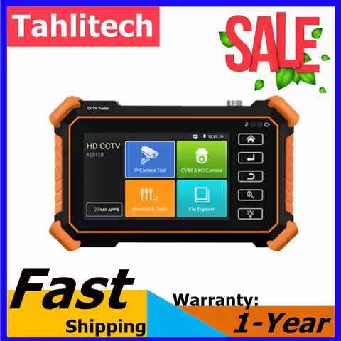 Portable 8K CCTV IPC Tester Monitor 8MP AHD CVI TVI Analog H.265 IP Camera Test WIFI UTP Cable Test