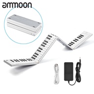 [ammoon]เปียโนพับได้88 K-Eys เปียโนดิจิตอลเปียโนคีย์บอร์ดอิเล็กทรอนิกส์แบบพกพาสำหรับนักเรียนเปียโนเครื่องดนตรี