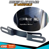 Breket Plat No Nmax New Nmax Old Breket Napol di windshield | Visor Nmax New Nmax Old