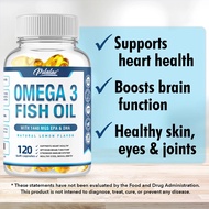 Omega 3 Fish Oil - Omega-3 Supports Heart, Brain, Skin and Eye Health