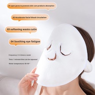 Facial Hot Towel Ear Loop Coral Fleece Face Towel Reusable Hot Compress Facial Mask Suitable P2h2