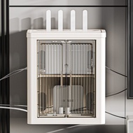 【Ship In 24h】Wifi Router Storage Box Placement Rack TV Top Box Hidden Shelf Socket Wire Arrangement 