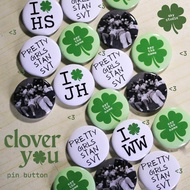 CLOVER PIN & KEYCHAIN SEVENTEEN CORTIS KEYCHAINYOU PIN