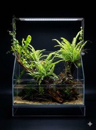 ADA DOOA 30cm雨林生態缸連原裝Paluda Light 30 LED燈套裝 | Pre-scaped DOOA Neo Glass Paluda 30 Set