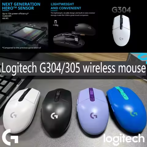 Logitech G304/G305 Wireless Gaming Mouse - HERO Sensor 12000 DPI, 250h Battery, LIGHTSPEED Connectio