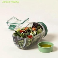 AUGUSTINEXH Leakproof Salad Jar, Portable with Side Opening Salad Container, Salad Box Transparent P
